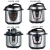 Import 4L/5L/6L/8L/10/12L Factory wholesale Commercial electric aluminium induction pressure cooker from China