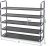 Import 5 Tiers Shoe Rack Space Saving Shoe Tower Cabinet Storage Organizer Black 34&quot;L Holds 20Pair of Shoes from China