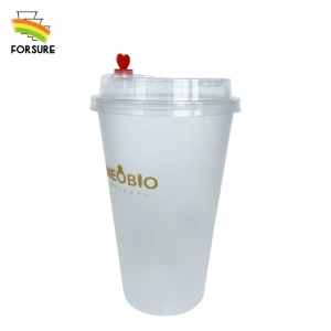 500ML/17oz food grade PP packaging plastic ice cream frozen yogurt plastic cup