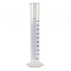 50ml Transparent Borosilicate Glass 3.3 Measuring Cylinder Hexagonal Base Graduated Cylinder