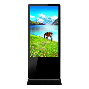 55 inch smart system floor stand lcd vertical digital signage monitor advertising screen