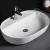 Import 628 Free sample thin hotel washbasin white glaze porcelain hand wash basin from China