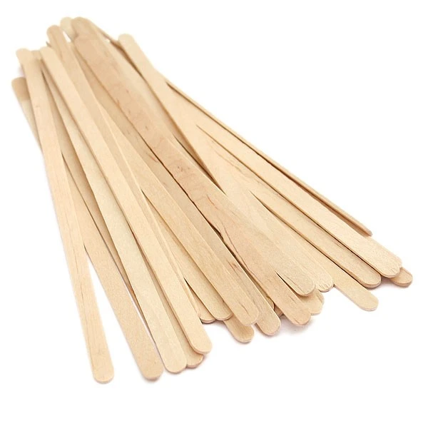 7 inch Birch Wood Coffee Stirrers with  Round Ends
