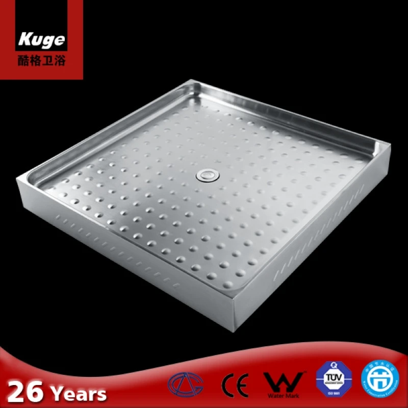 700mm stainless steel best price deep corner shower tray