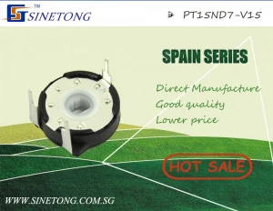 7mm diameter trimmer potentiometer piher spain PT15 15mm potentiometer