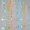 9.2m long luxury acrylic crystal octagon l bead curtain for events and wedding decoration