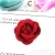 Import 9colors 4cm Rolled Petal Rose Artificial Fabric Flowers with leaves For Wedding Decoration DIY Decorative Wreath from China