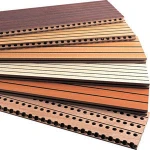 Acoustic wood board panel wall decor