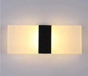 Acrylic Diffused Decorative Indoor Rectangle Hotel LED Light Wall Lamp Bedside for Home Decor