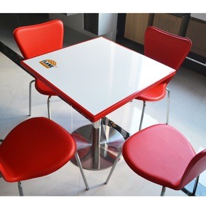 acrylic solid surface stone fast food restaurant table and chair design ,restaurant dining table and chair