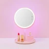Adjustable angle light led vanity make up mirror