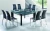 Import adjustable big size new mirror extendable glass dining table for hotel from China