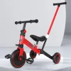 Adjustable Height Flexible Folding with Seat 3 wheel tricycle baby tricycle bike can push /ride on car