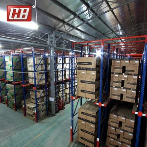 Adjustable Steel Material Industrial Shelving Warehouse Design Storage With Top Drive in Shelves