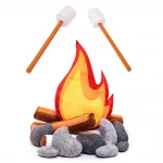 Adventure home nursery decor my first creative soft toys custom hobby felt campfire first hand craft kids felt sewing kit