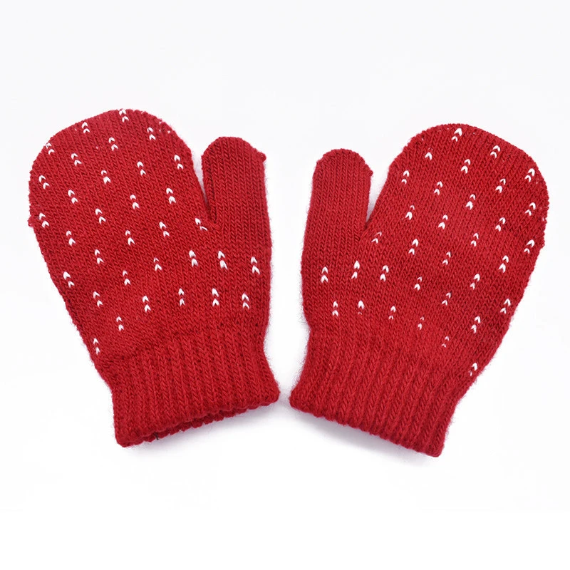 AGRADECIDO High Quality Glove Kids Winter Jacquard Gloves Kids Mittens Winter