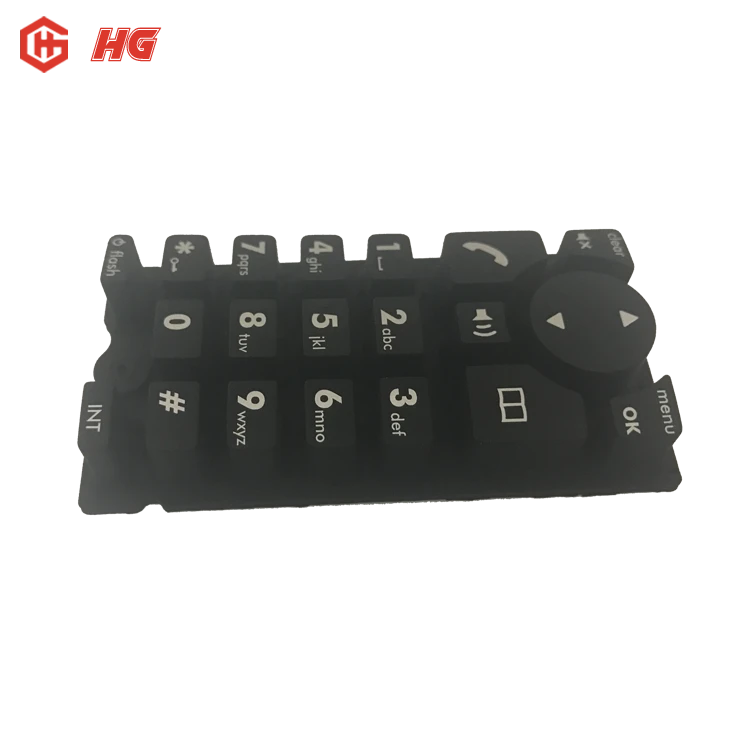 All shapes and colors soft silicon rubber keypad products with low price