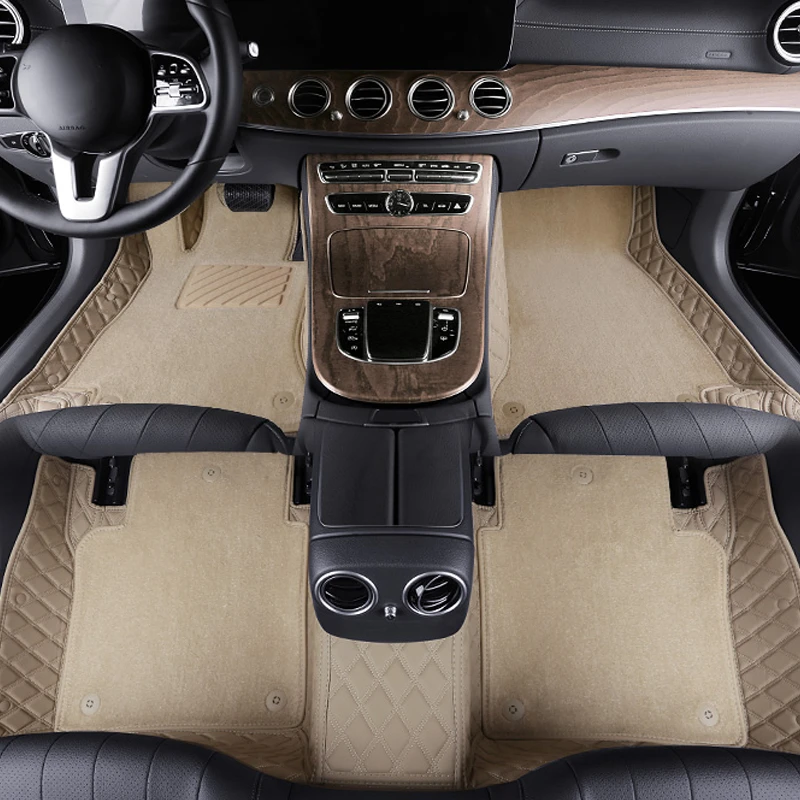 Buy All Weather Diamond 7d Leather Car Floor Mats Custom Wholesale