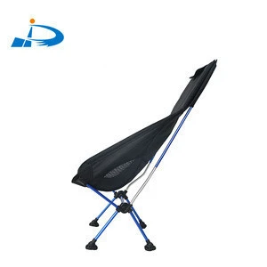 aluminum fabric tall long beach picnic camping folding fishing chair with pillow camp rotate feet luxury leisure recling folding