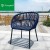 Import Aluminum Seat Board Rope Outdoor Waterproof Leisure Dining Chairs from China