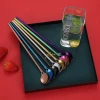 amazon hot sales 18/8 food grade customized new style stainless steel bar straw spoon promotion gift straw spoon