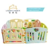 Anti-Crack Plastic Baby Play Fence Kid Playpen 2 Baby Gates and 5 Panel