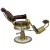 Antique reclining  Vintage Barber Chair  Luxury Barber Shop Furniture Man&#39;s Golden Barber Chair Hair Salon