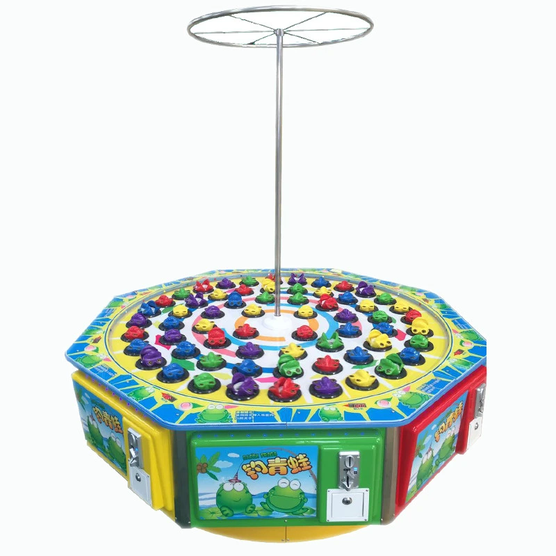 Arcade Fish Table Game Machine, Coin Operated Shooting Fishing Game Machine Coin Pusher Amusement Game Center Park Coin Push T/T