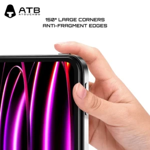 ATB 9H Tempered Glass Bubble Free Protective Film For iPad 10.2 Inch 7th 8th 9th Gen tempered glass installation kit