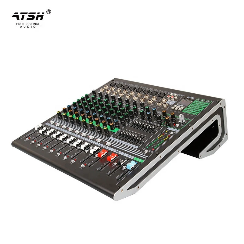 Atsh Be-10 Mixer Professional Live Audio Console Video DJ DSP Digital Sound Mixer