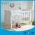 Import baby Convertible wooden sleigh bed durable baby cot infant toddler bed from China