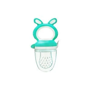 Baby fruit vegetable  silicone baby food feeder pacifier teething feeder with cover