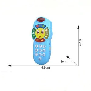 baby learning plastic ABS education creative design baby face mobile phone toy