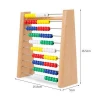 baby montessori beads math counting wooden abacus toy for kids