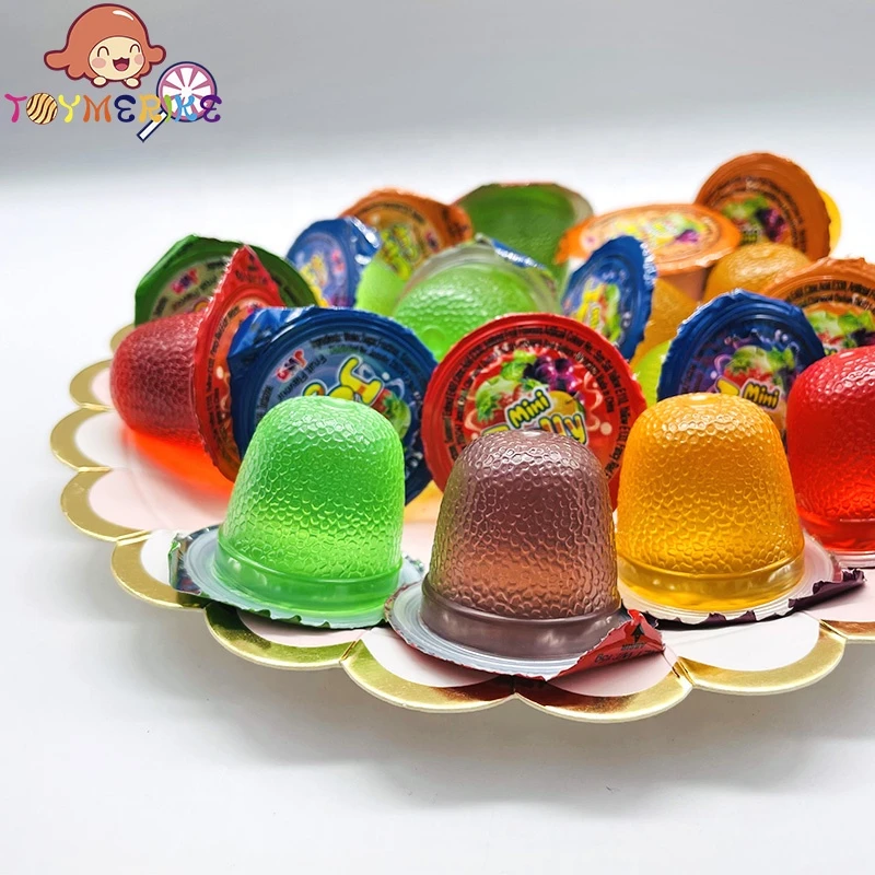 Bag Pack Halal Mixed Fruit Flavored Round Jelly Cup