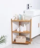 Bamboo bathroom no drill rack holders household kitchen items storage holder With OEM service