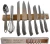 Import bamboo knife magnet block kitchen rack bar wooden magnetic block strip magnetic knife holder from China