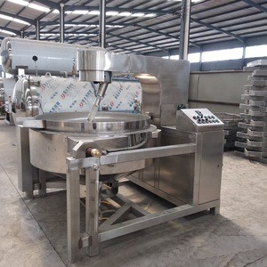 batch big industrial automatic food cooking pot mixer machine