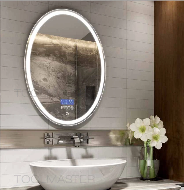 Bathroom anti fogging mirror 240V touch sensor light