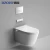 Import Bathroom sanitary ceramic white bidet toilet seat automatic wall hung toilets small smart toilet with concealed tank from China