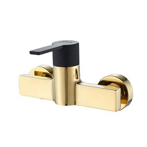 Bathroom Shower Sets Faucet Brass Solid Black Head Ceramic Accessory Style Surface Color luxury pattern handle