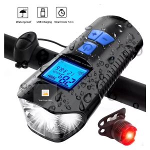 Best Sale Amazon Speaker Bike Light Smart Usb Rechargeable Front Bicycle Lights For Bicycle Sale With Horn And Signal Lights