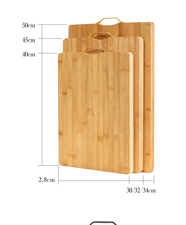 Besting selling large bamboo wooden cutting board with handle wholesale price