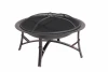 Black Steel Outdoor Cool Design Contemporary Above Ground Bbq FIre Bowl Pit