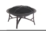 Black Steel Outdoor Cool Design Contemporary Above Ground Bbq FIre Bowl Pit