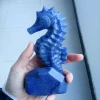 blue aventurine seahorse crystal gemstone hand carving crystal crafts