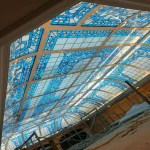 BLUE STAINED GLASS DOME 44