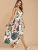 Import Bohemian Button Tropical Print Maxi Dress For Women Fashion Maxi Dress Beach Wear from China