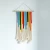 Import Bohemian rainbow macrame wall hanging Multicolor yarn wrapped wallhanging from China