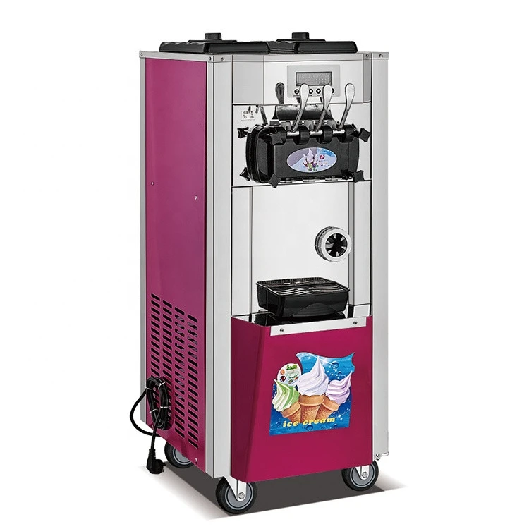 BQL-208New model soft ice cream machine 3 flavor factory price
